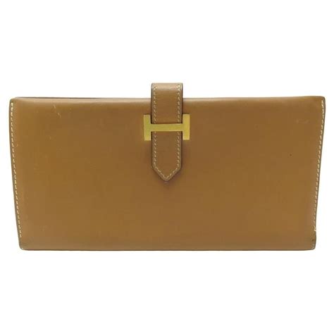 hermes camel wallet|Hermes bearn wallet.